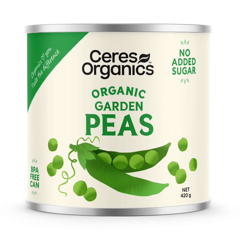 Organic garden peas (420g tin)