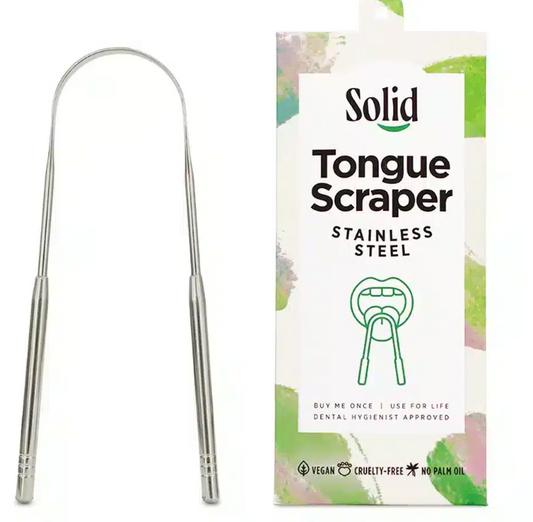 Metal Tongue Scraper – Stainless Steel