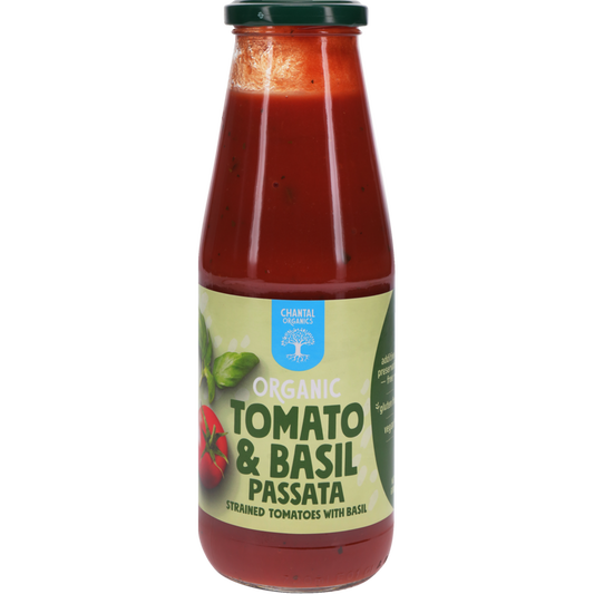 Organic Tomato & Basil passata bottle